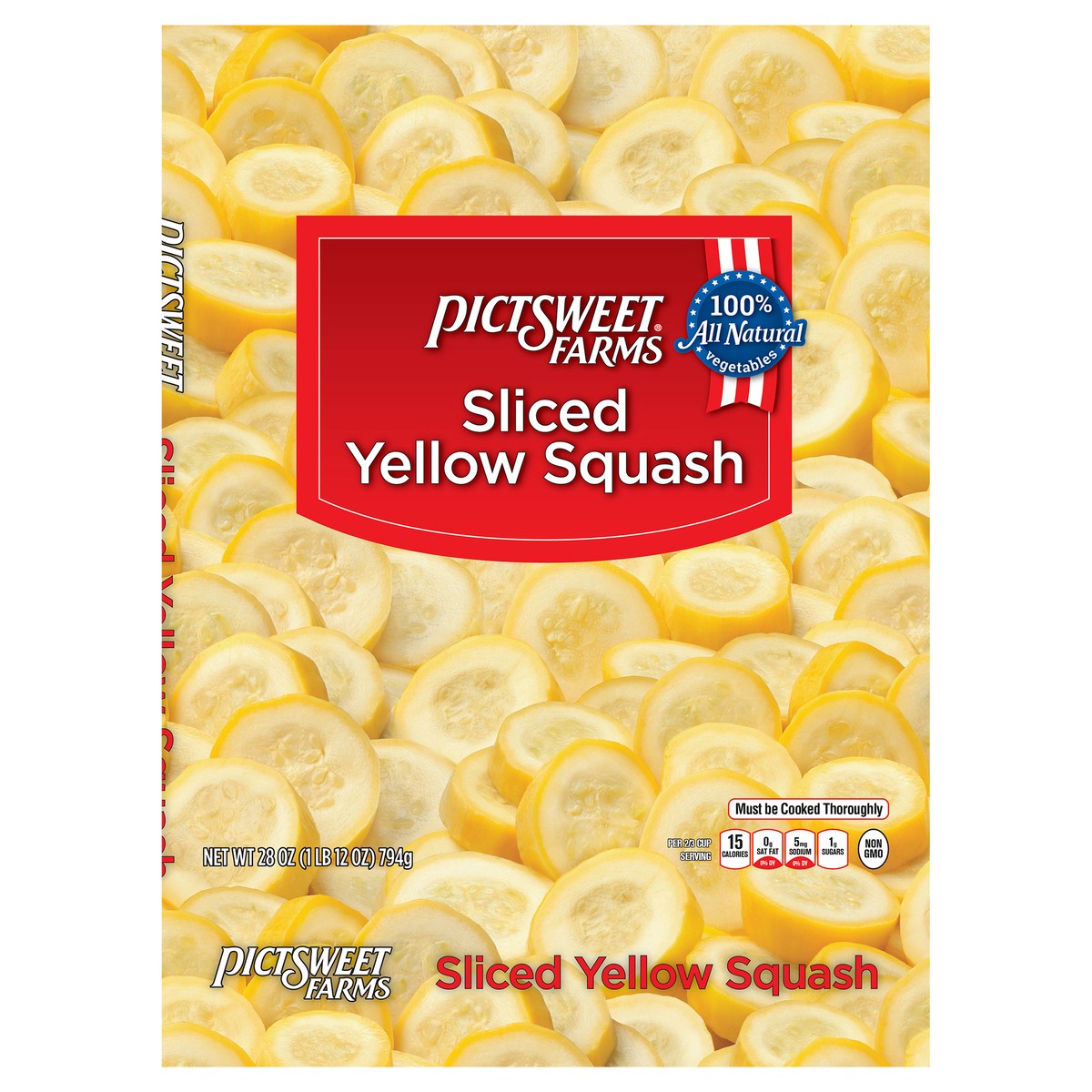 slide 7 of 7, Pictsweet Sliced Yellow Squash, 28 oz