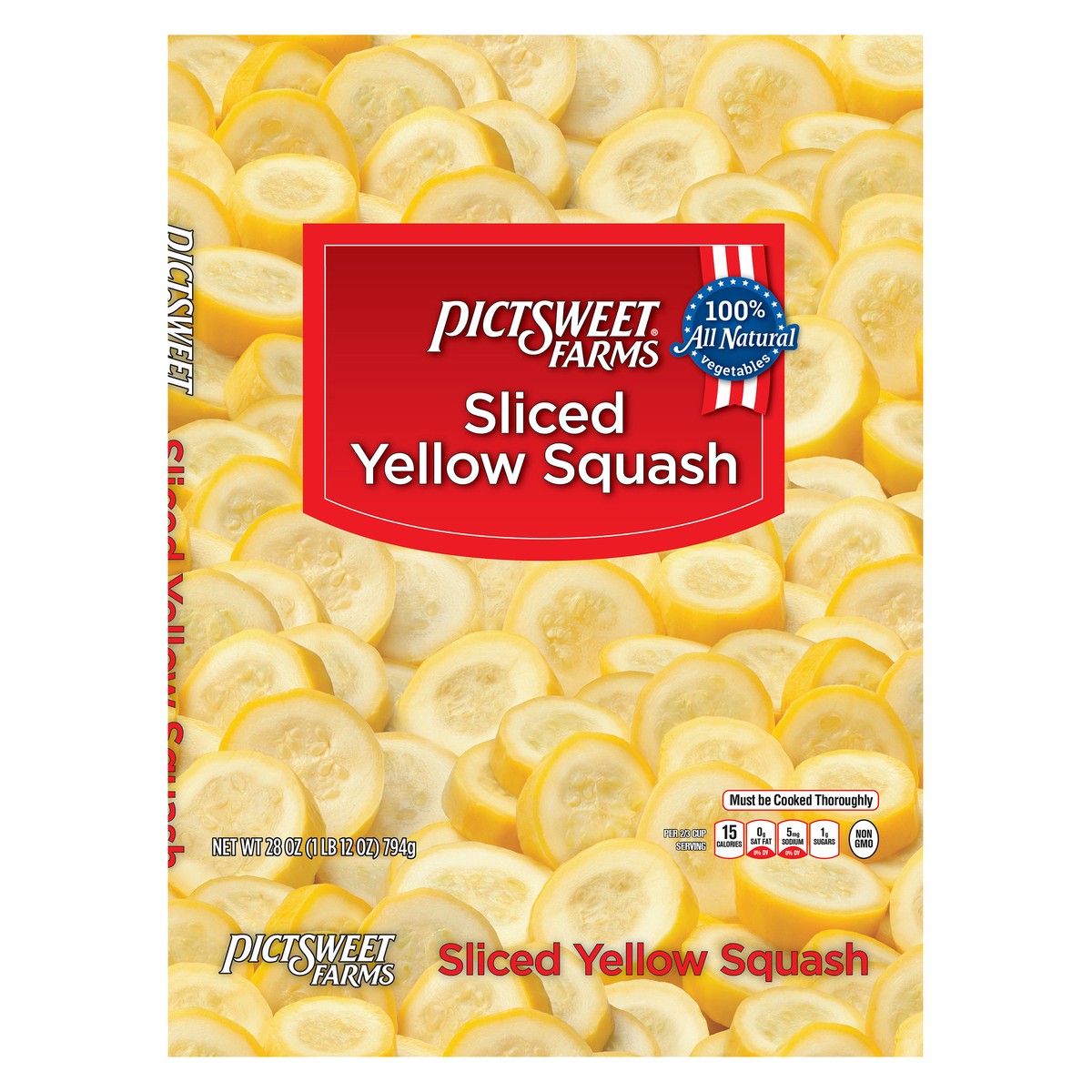 slide 3 of 7, Pictsweet Sliced Yellow Squash, 28 oz