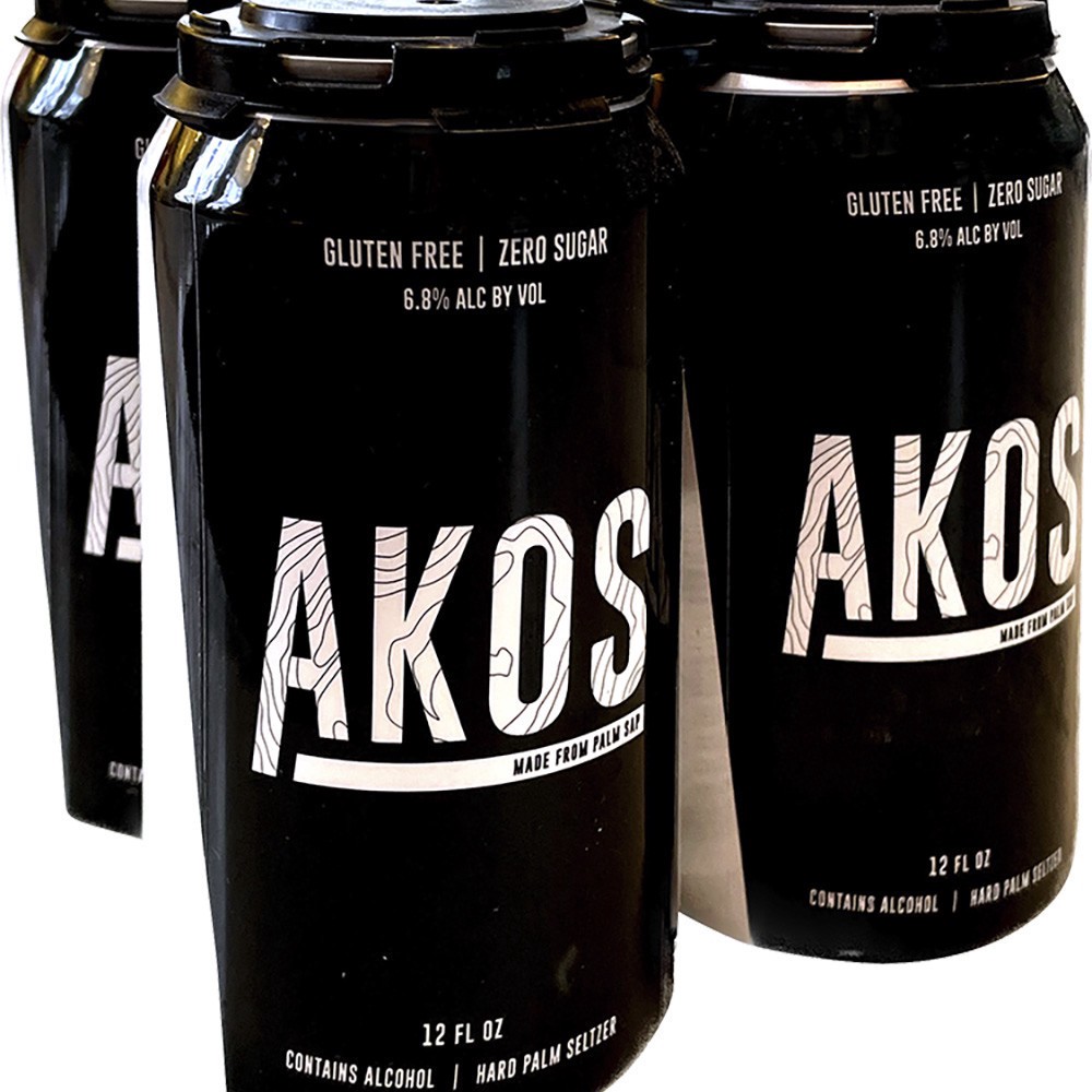 slide 1 of 1, Akos Made From Palm Sap, 4 ct; 12 oz
