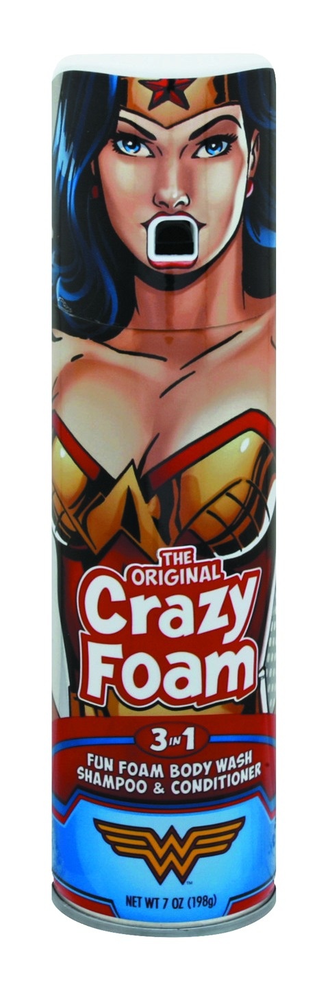 slide 1 of 1, Crazy Foam Wonder Woman 3-in-1 Body Wash, 7 oz