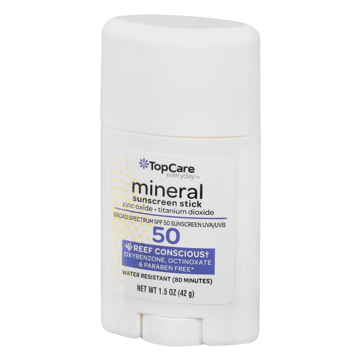 slide 4 of 15, TopCare Everyday Broad Spectrum SPF 50 Mineral Sunscreen Stick 1.5 oz, 1.5 oz