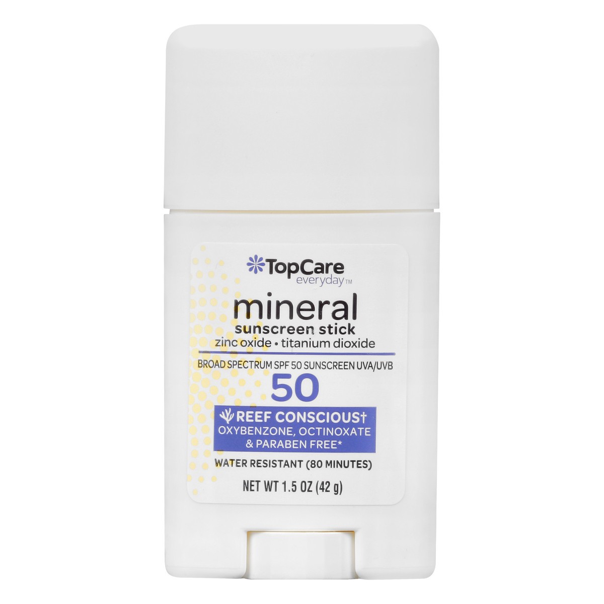 slide 3 of 15, TopCare Everyday Broad Spectrum SPF 50 Mineral Sunscreen Stick 1.5 oz, 1.5 oz
