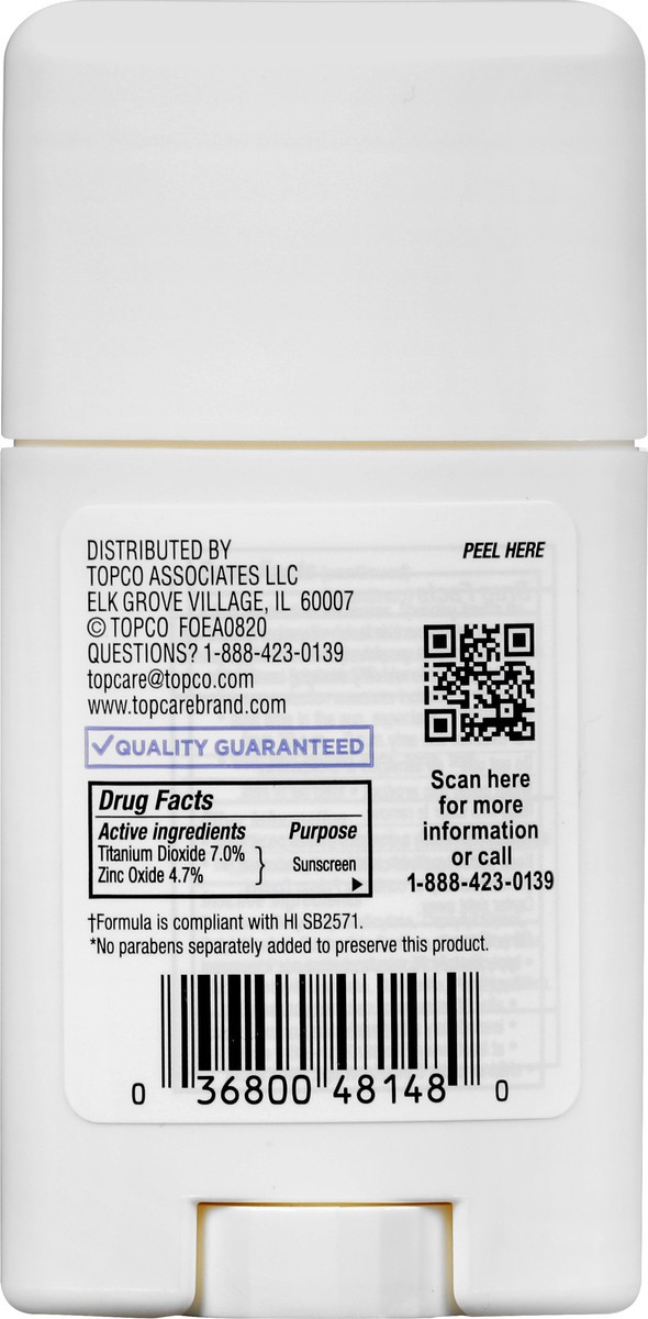 slide 15 of 15, TopCare Everyday Broad Spectrum SPF 50 Mineral Sunscreen Stick 1.5 oz, 1.5 oz