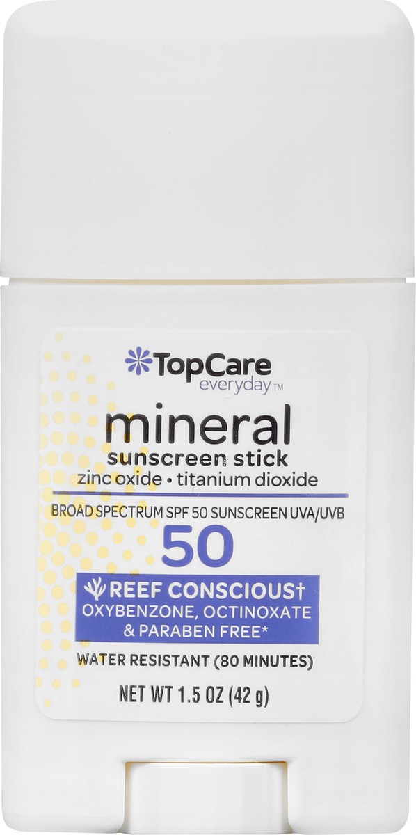 slide 9 of 15, TopCare Everyday Broad Spectrum SPF 50 Mineral Sunscreen Stick 1.5 oz, 1.5 oz