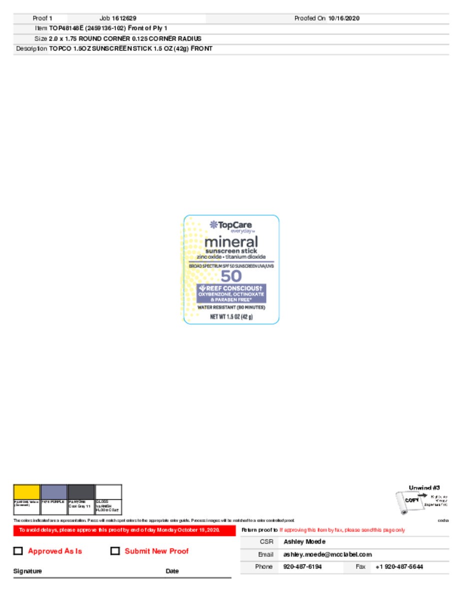 slide 7 of 15, TopCare Everyday Broad Spectrum SPF 50 Mineral Sunscreen Stick 1.5 oz, 1.5 oz