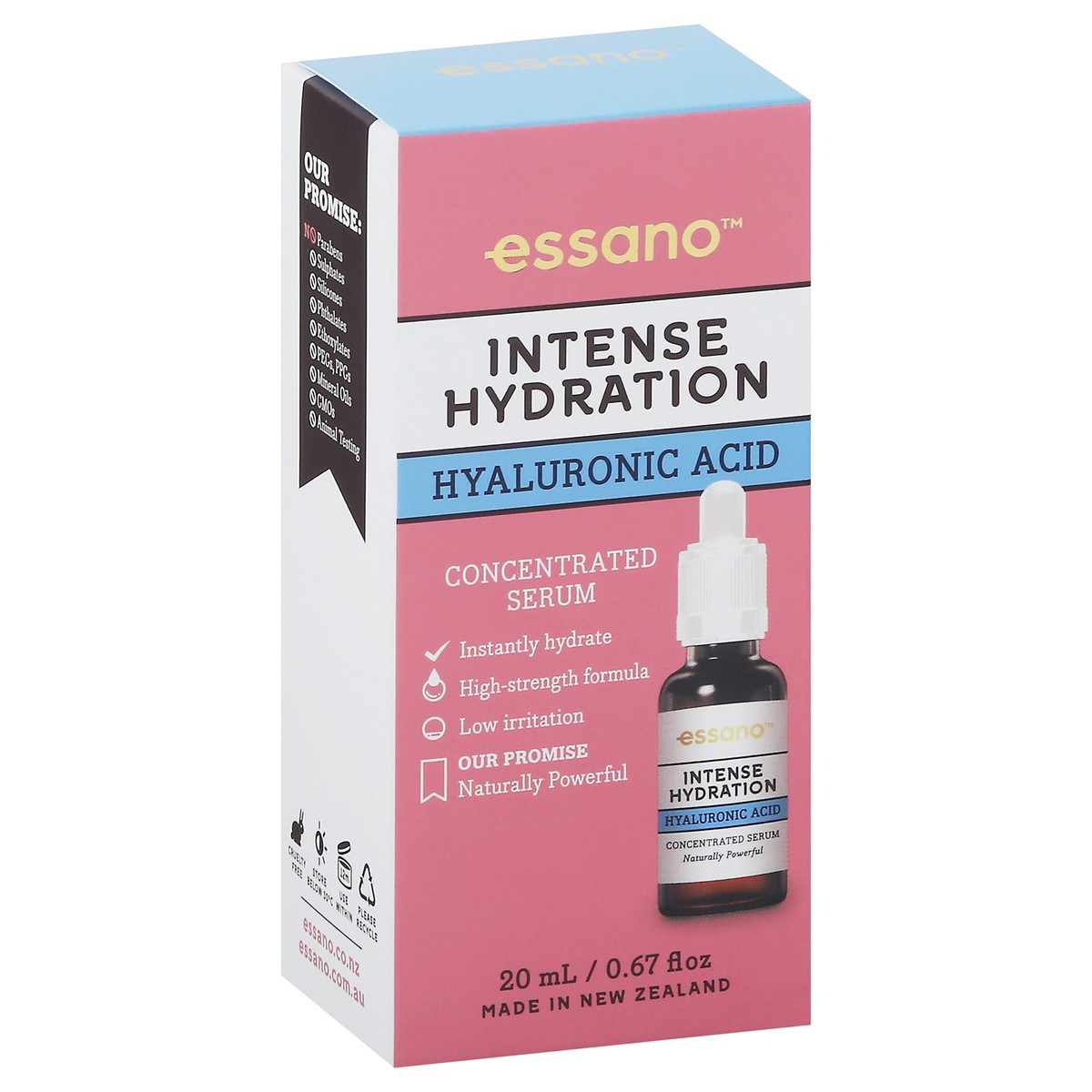 slide 8 of 9, essano Intense Hydration Hyaluronic Acid 0.67 fl oz, 0.67 fl oz