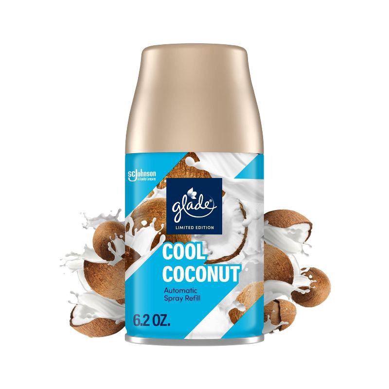 slide 1 of 11, Glade Automatic Spray Air Freshener Refill - Cool Coconut - 6.2oz, 6.2 oz