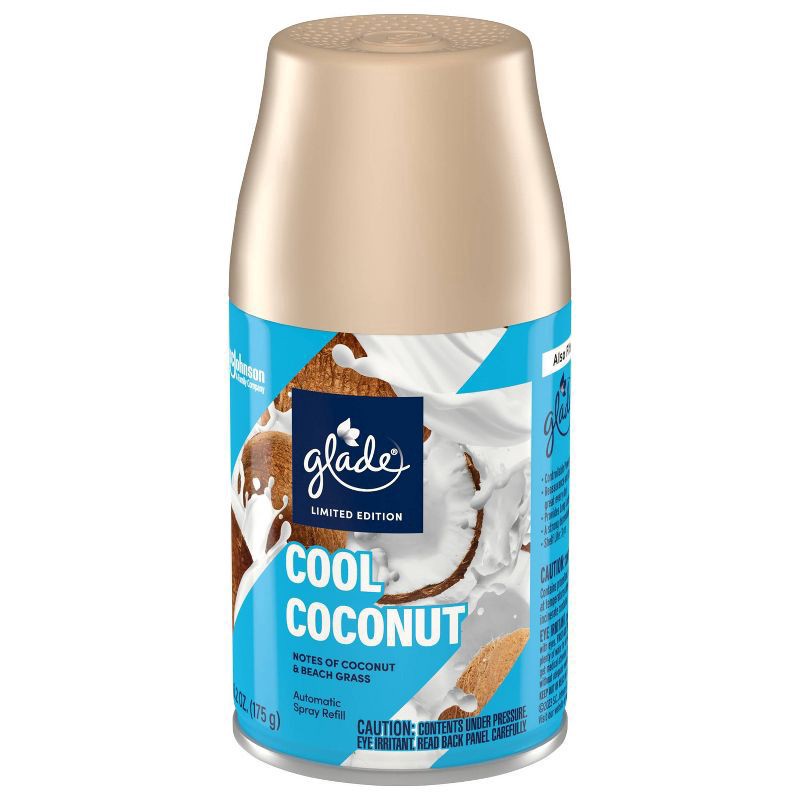 slide 9 of 11, Glade Automatic Spray Air Freshener Refill - Cool Coconut - 6.2oz, 6.2 oz