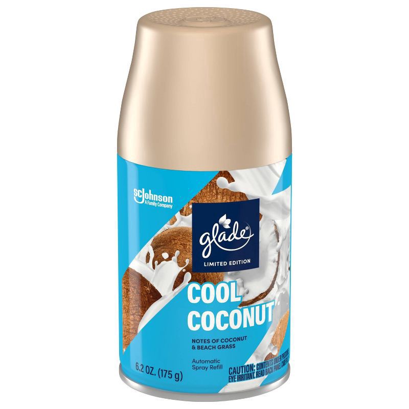 slide 3 of 11, Glade Automatic Spray Air Freshener Refill - Cool Coconut - 6.2oz, 6.2 oz