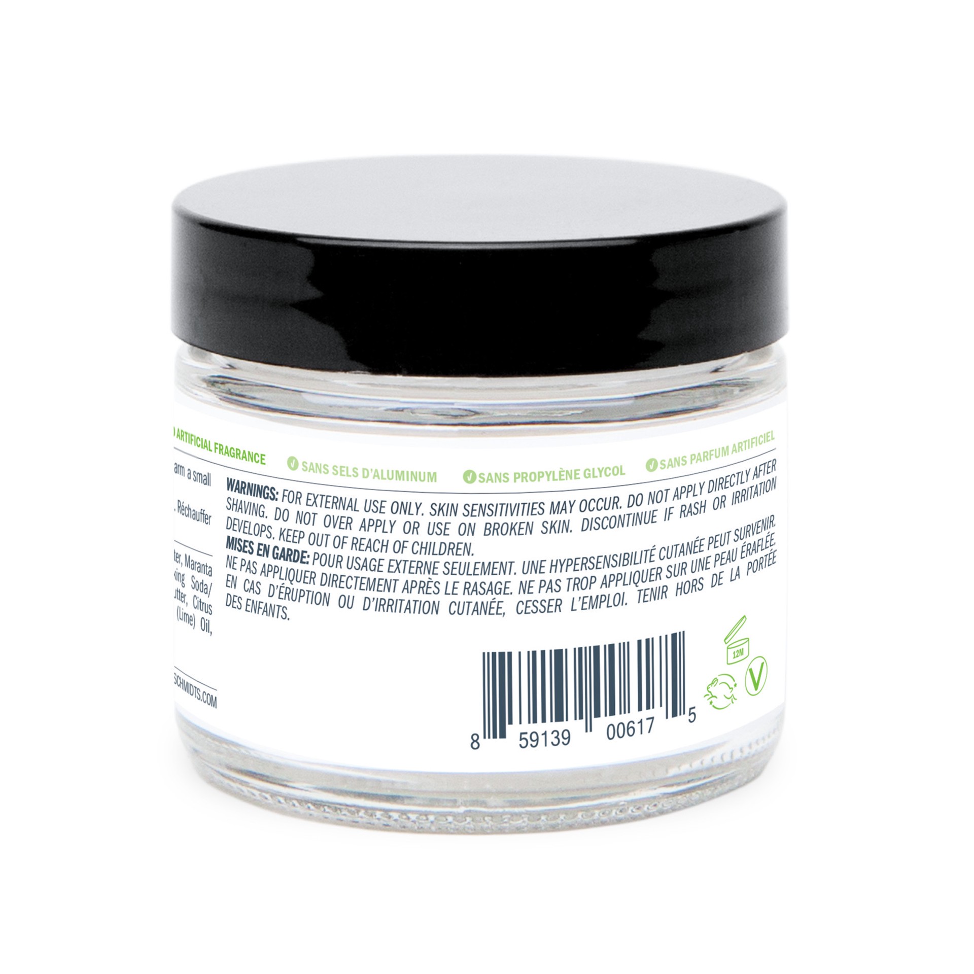 slide 3 of 3, Schmidt's Bergamot Lime Deodorant Jar, 2 oz