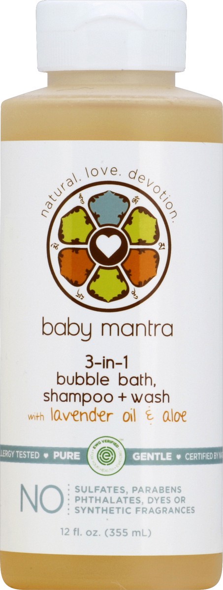 slide 2 of 2, Baby Mantra 3-in-1 Bubbl Shampoo Wash, 12 fl oz