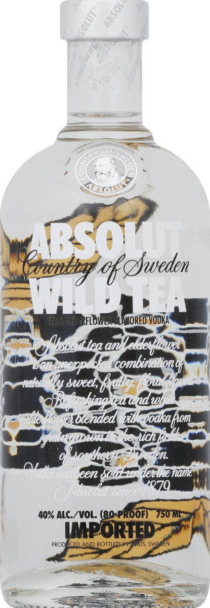 slide 1 of 2, Absolut Wild Tea Vodka, 750 ml