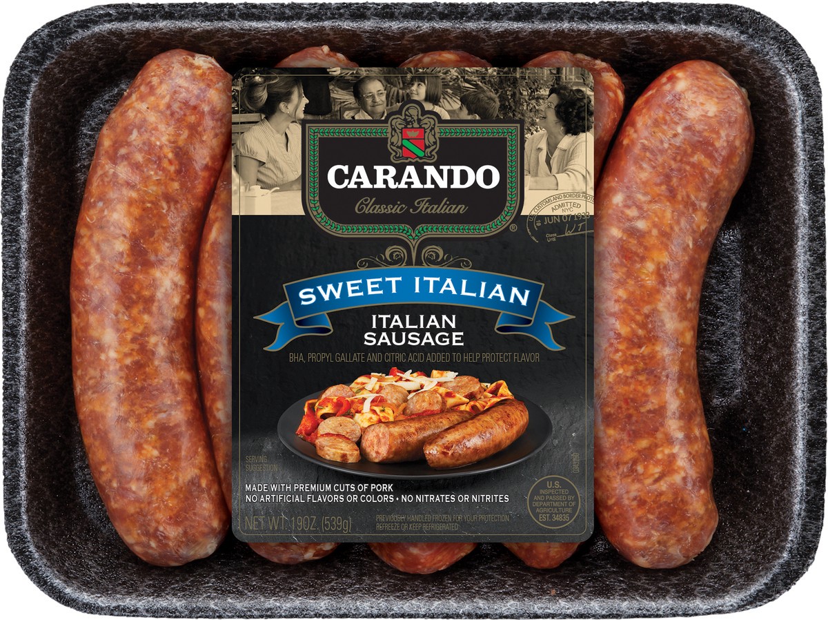 slide 3 of 3, Carando Sweet Italian Italian Sausage 19 oz, 19 oz