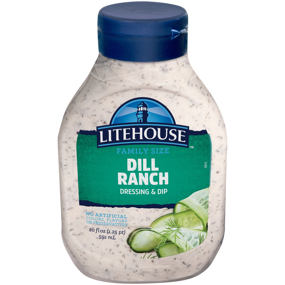 slide 1 of 5, Litehouse Family Size Dill Ranch Dressing & Dip, 20 fl oz