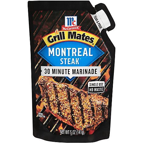 slide 1 of 1, Mccormick Grill Mates Montreal Steak Single Use Marinade - 5 Oz, 5 oz