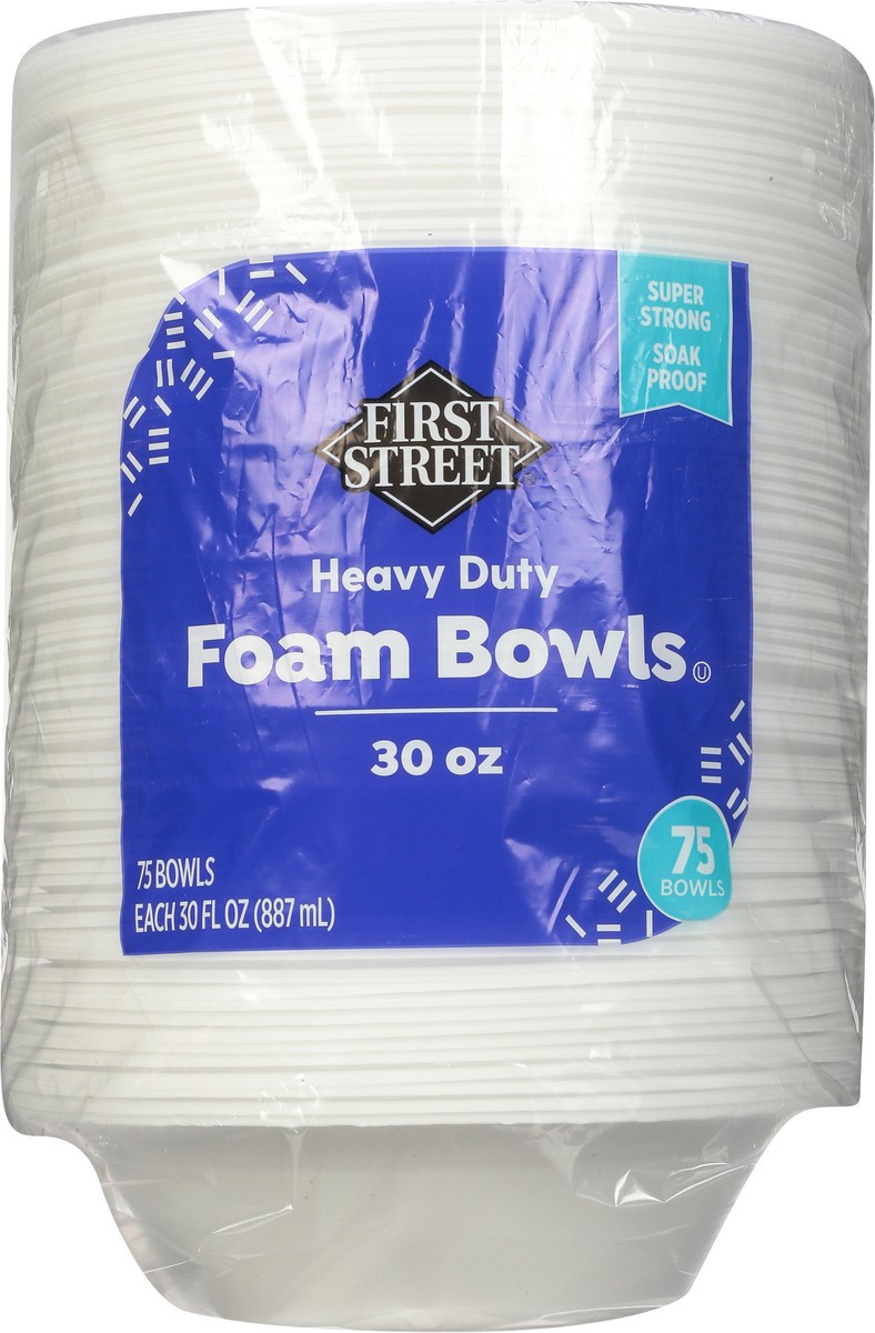 slide 6 of 11, First Street Foam Bowls, 75 ct
