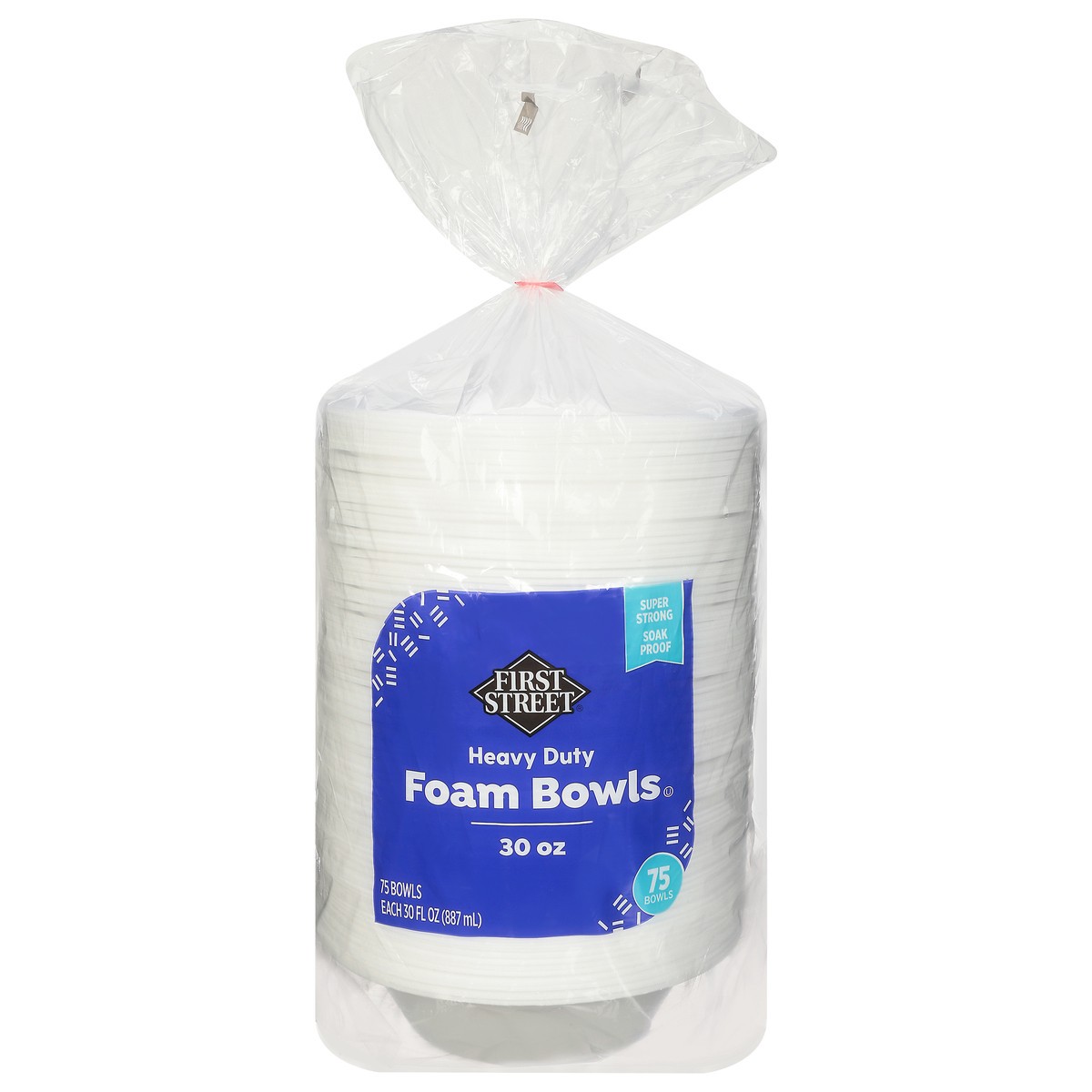slide 10 of 11, First Street Foam Bowls, 75 ct