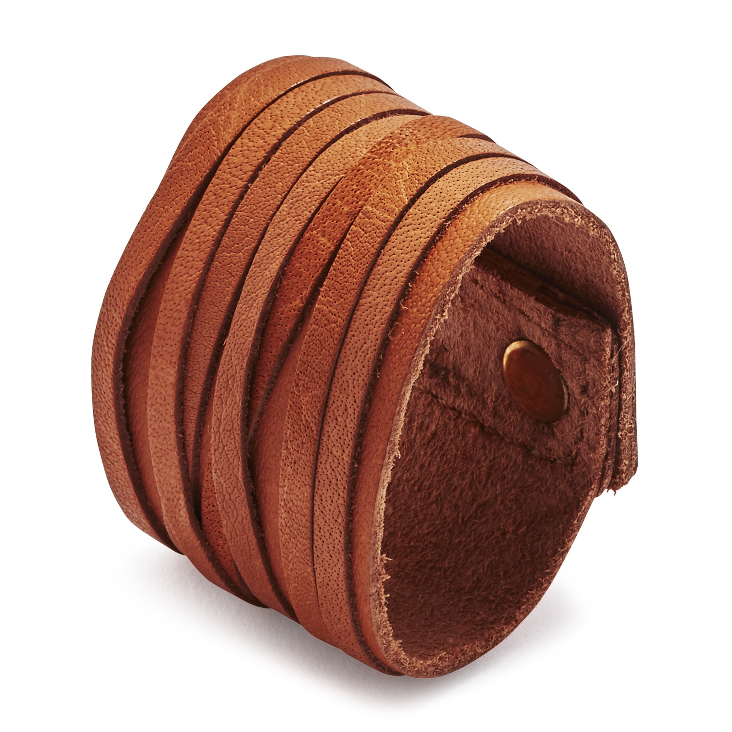 slide 1 of 1, Sur La Table Wrapped Leather Napkins Rings, 4 ct