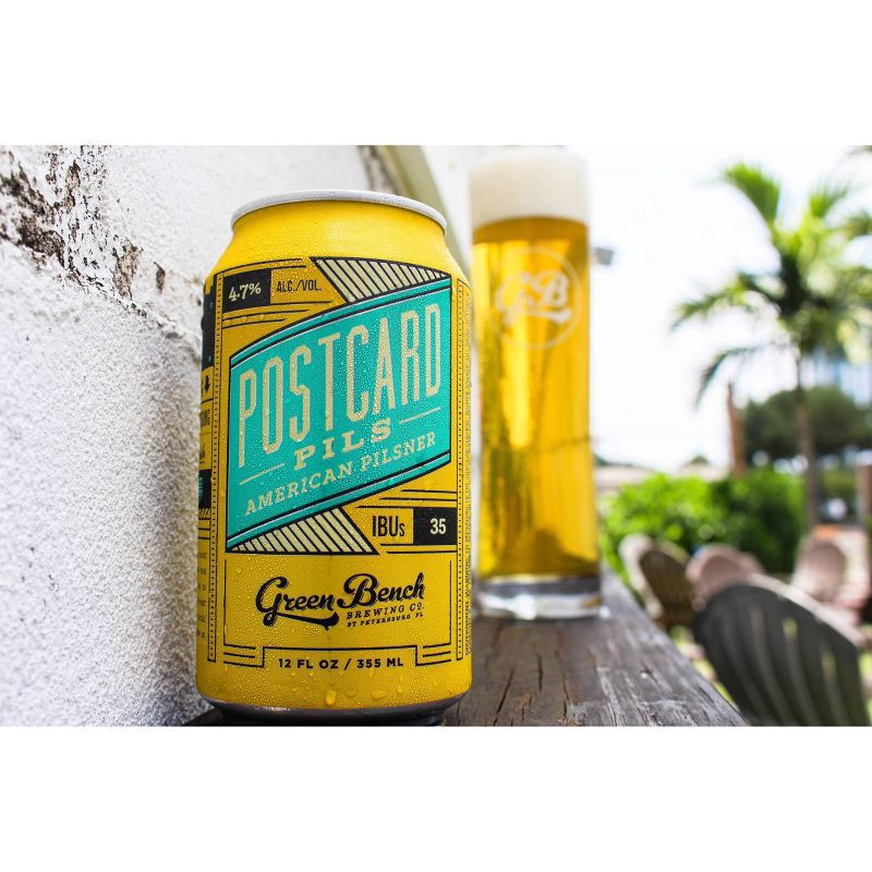 slide 2 of 3, Green Flash Brewing Co. Postcard Pils Beer 6 - 12 fl oz Cans, 6 ct