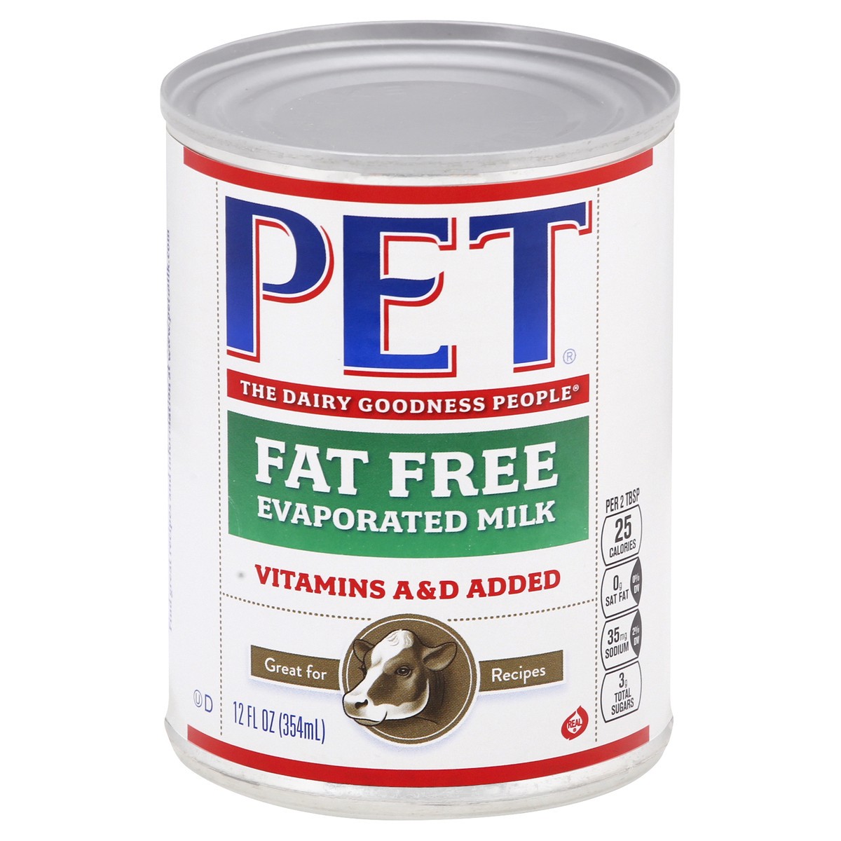 slide 1 of 12, PET Dairy Evaporated Fat Free Milk, 12 fl oz