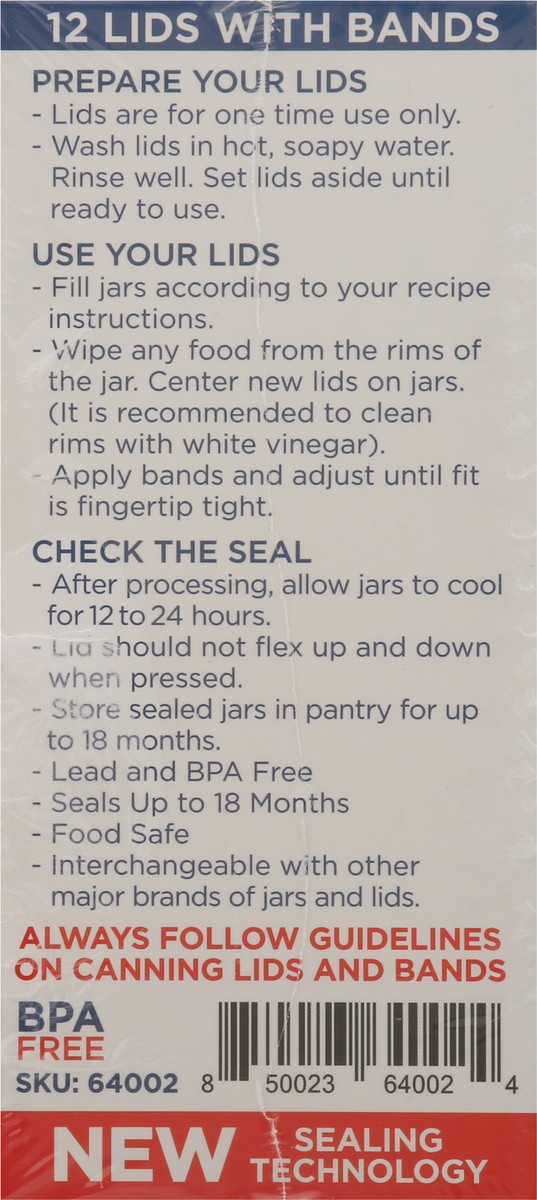 slide 6 of 10, PUR Regular Mouth Canning Lids and Bands 12 ea, 12 ct