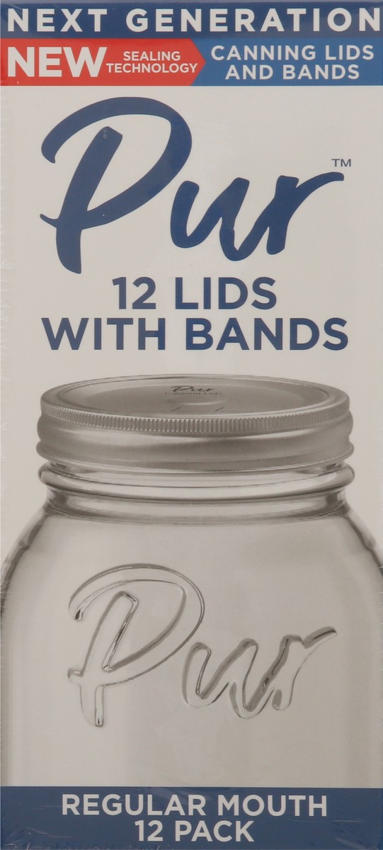 slide 4 of 10, PUR Regular Mouth Canning Lids and Bands 12 ea, 12 ct