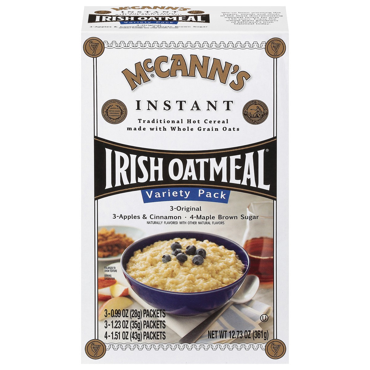 slide 1 of 9, McCann's Instant Irish Oatmeal Variety Pack 12.73 oz, 12.73 oz