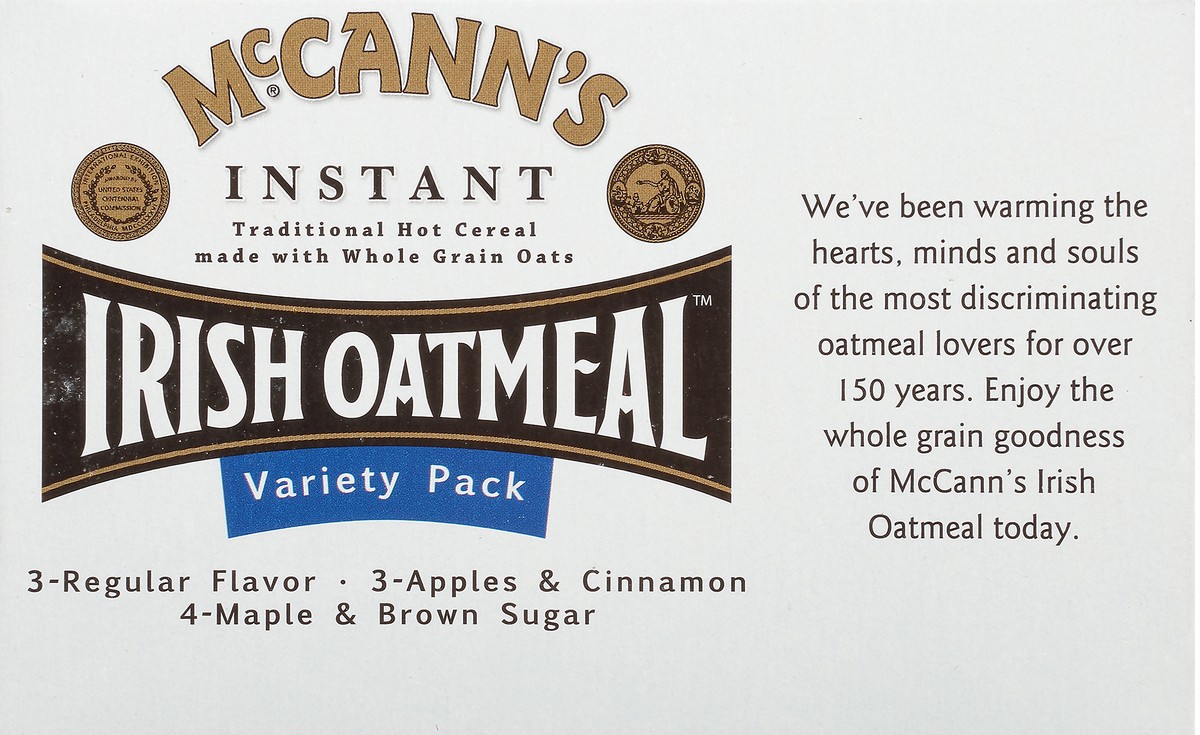 slide 7 of 9, McCann's Instant Irish Oatmeal Variety Pack 12.73 oz, 12.73 oz