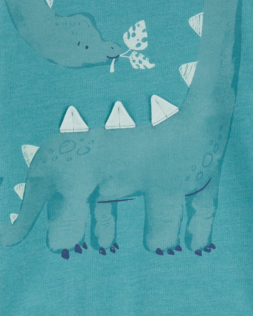 slide 2 of 3, Carter's Toddler 2-Piece Dinosaur Pullover & Jogger Pant Set Turquoise/Heather 2T, 1 ct