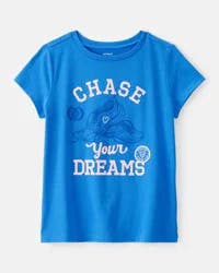 Carter's Kid Track Short-Sleeve Graphic Tee - Blue - L