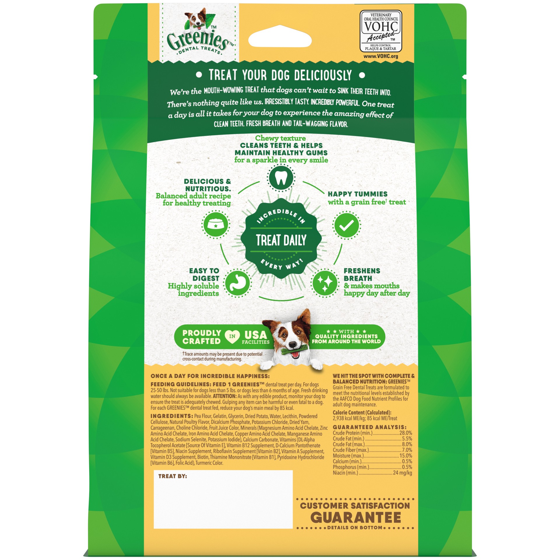 slide 2 of 7, Greenies Grain Free Regular Natural Dental Care Dog Treats, 12 oz