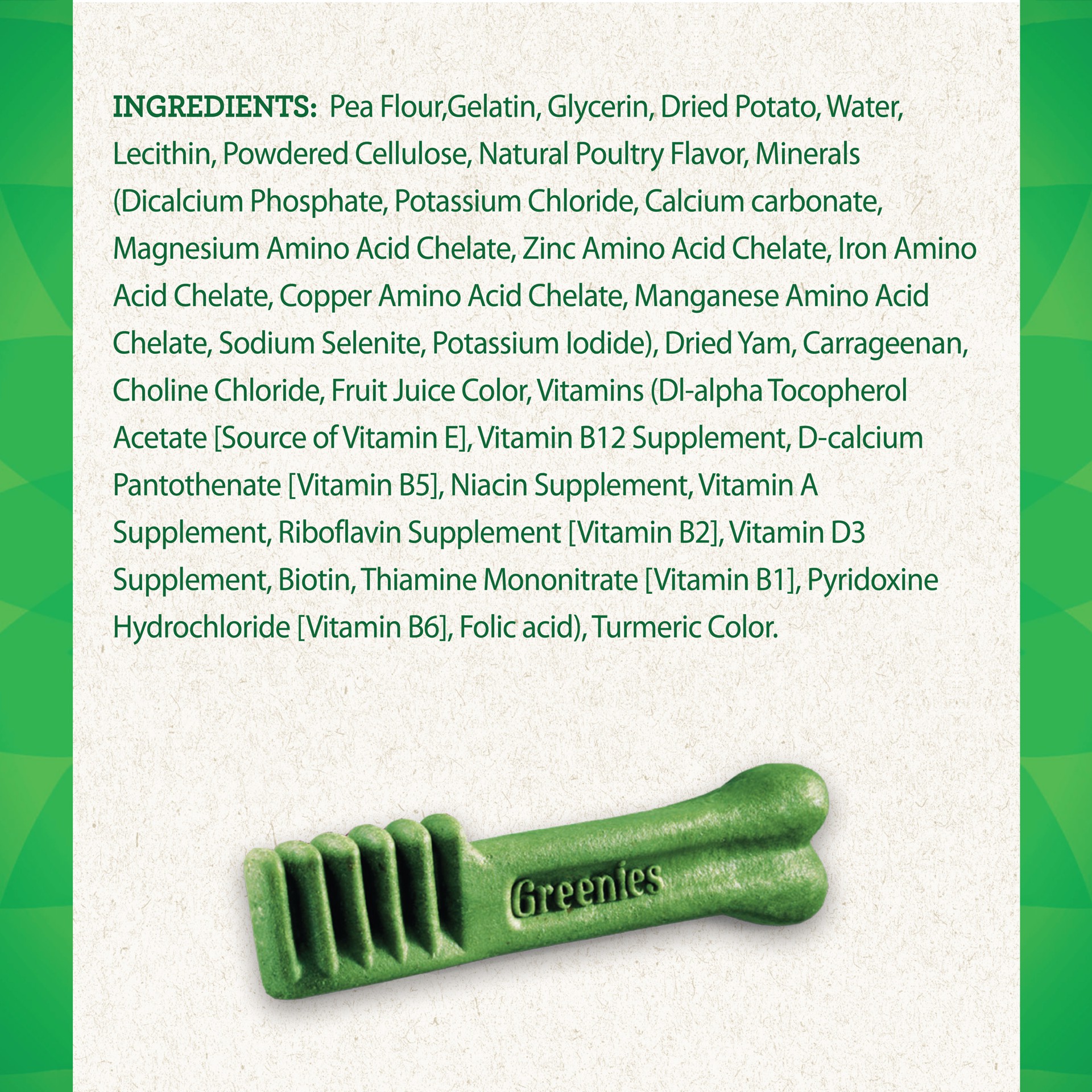 slide 5 of 7, Greenies Grain Free Regular Natural Dental Care Dog Treats, 12 oz