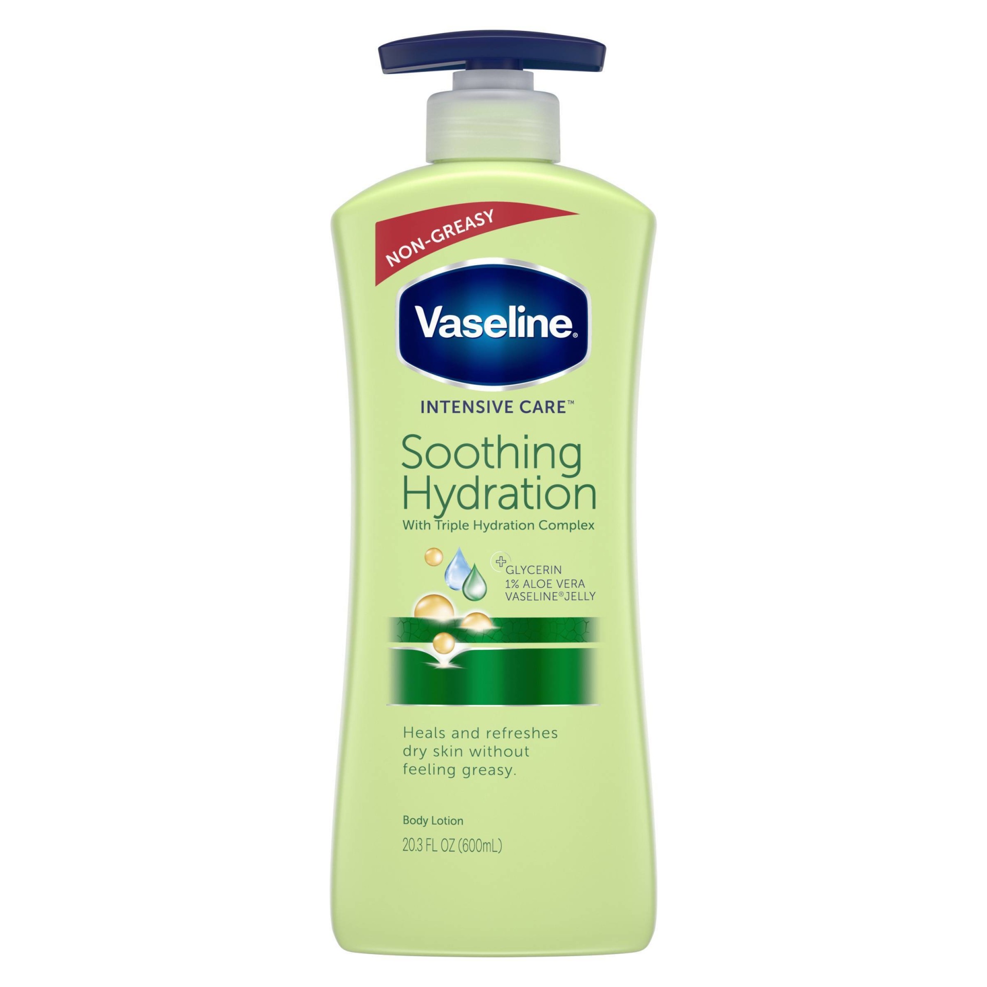 slide 1 of 4, Vaseline Body Lotion Total Moisture Aloe Fresh, 20.3 oz