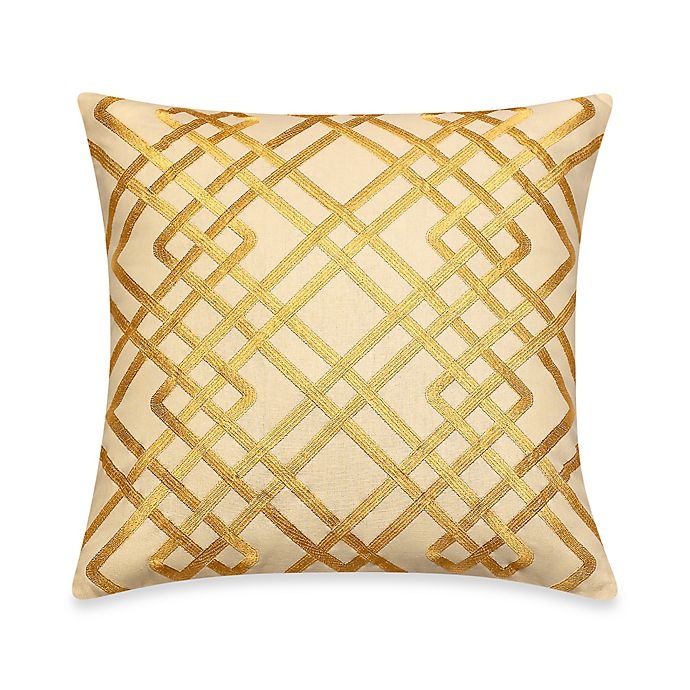 slide 1 of 1, Tommy Bahama Tropical Lily Square Throw Pillow - Golden Yellow, 1 ct