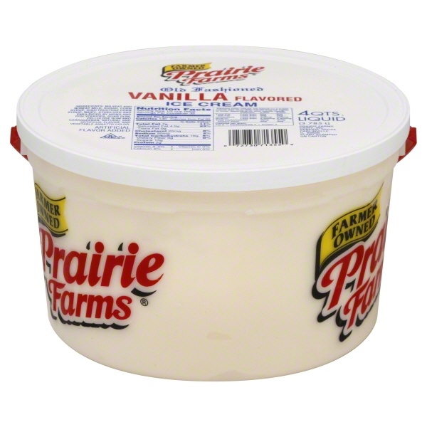 slide 1 of 1, Prairie Farms Old Fashioned Vanilla Ice Cream 4 qt, 4 qt