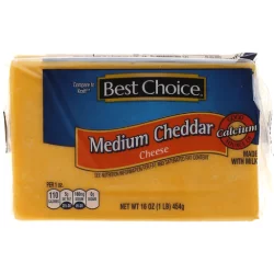 Best Choice Medium Cheddar Cheese Chunk