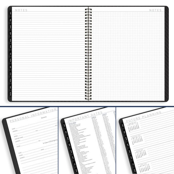 slide 7 of 10, AT-A-GLANCE® Contemporary 2026 Monthly Planner, Charcoal, Large, 9"" x 11"", 1 ct