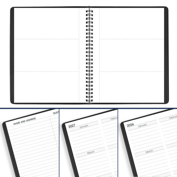 slide 3 of 10, AT-A-GLANCE® Large Print 2026 Monthly Planner, Black, Medium, 7"" x 8 3/4"", 1 ct