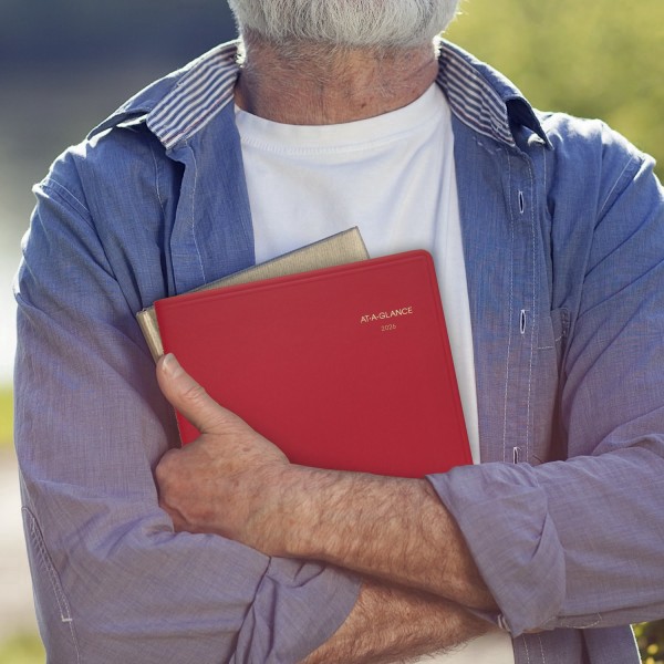 slide 10 of 10, AT-A-GLANCE® 2026 Weekly Appointment Book Planner, Red, Large, 8 1/4"" x 11"", 1 ct