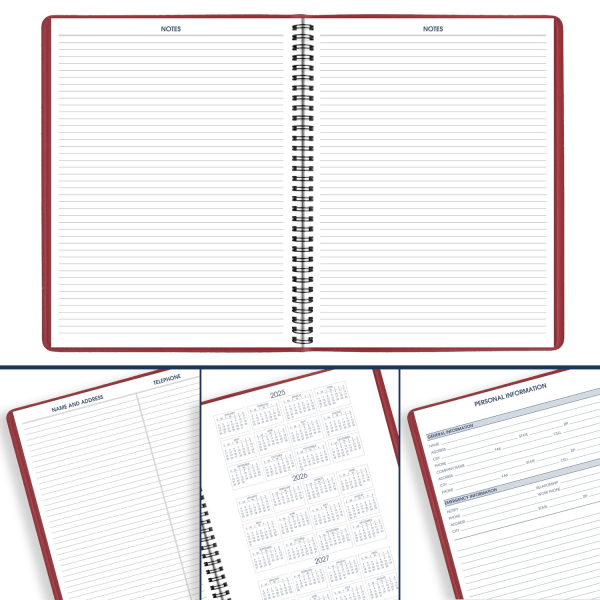 slide 4 of 10, AT-A-GLANCE® 2026 Weekly Appointment Book Planner, Red, Large, 8 1/4"" x 11"", 1 ct