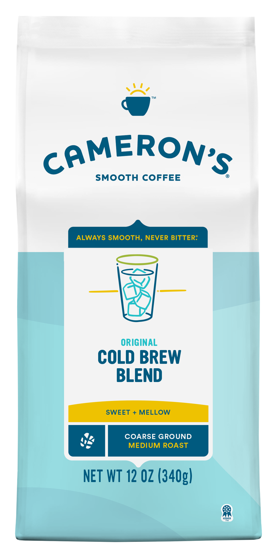 slide 1 of 1, Cameron's Coffee Roasted Ground Coffee Bag, Cold Brew Blend, 12oz, 10 oz