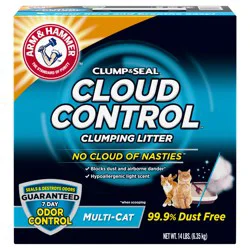 ARM & HAMMER Cloud Control Multi-Cat Clumping Cat Litter with Hypoallergenic Light Scent, 14 lb