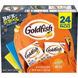 Pepperidge Farm Goldfish Cheddar Crackers, 24 count 0.75 oz