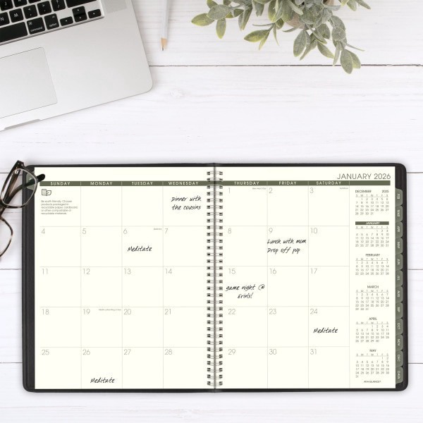 slide 6 of 10, AT-A-GLANCE® Recycled Monthly Planners, 1 ct