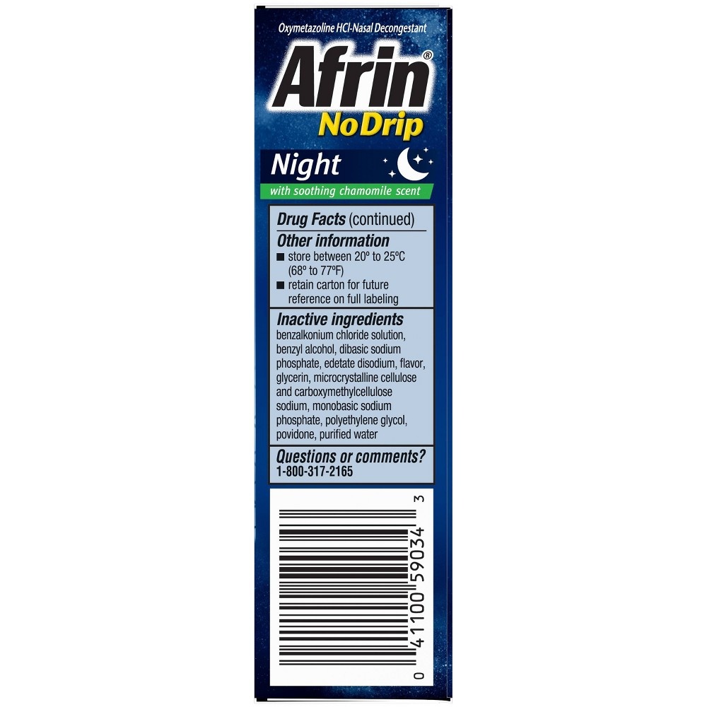 slide 5 of 6, Afrin No Drip Night Pump Nasal Mist, Fast & Powerful Congestion Relief,, 0.51 oz