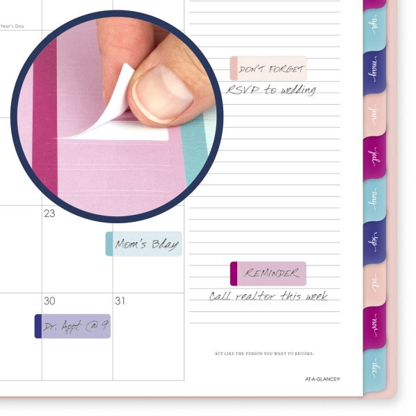 slide 2 of 10, AT-A-GLANCE Harmony Weekly Monthly Planners, Medium, 1 ct