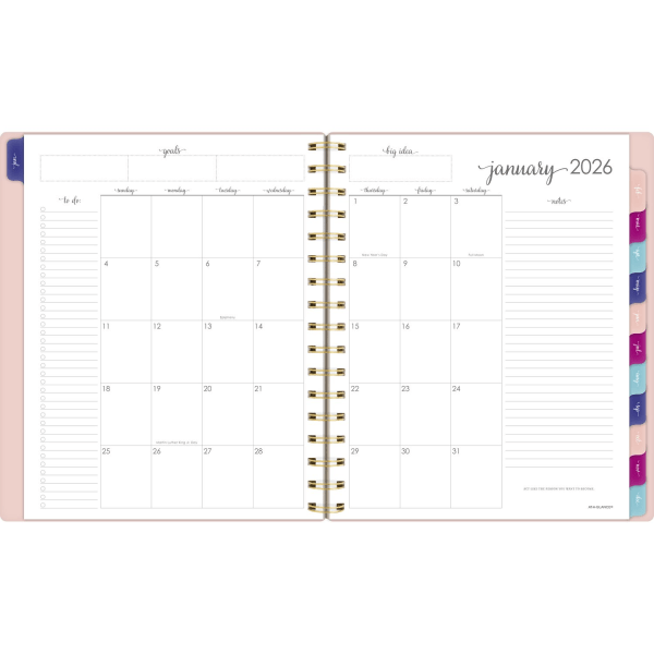 slide 4 of 10, AT-A-GLANCE Harmony Weekly Monthly Planners, Medium, 1 ct