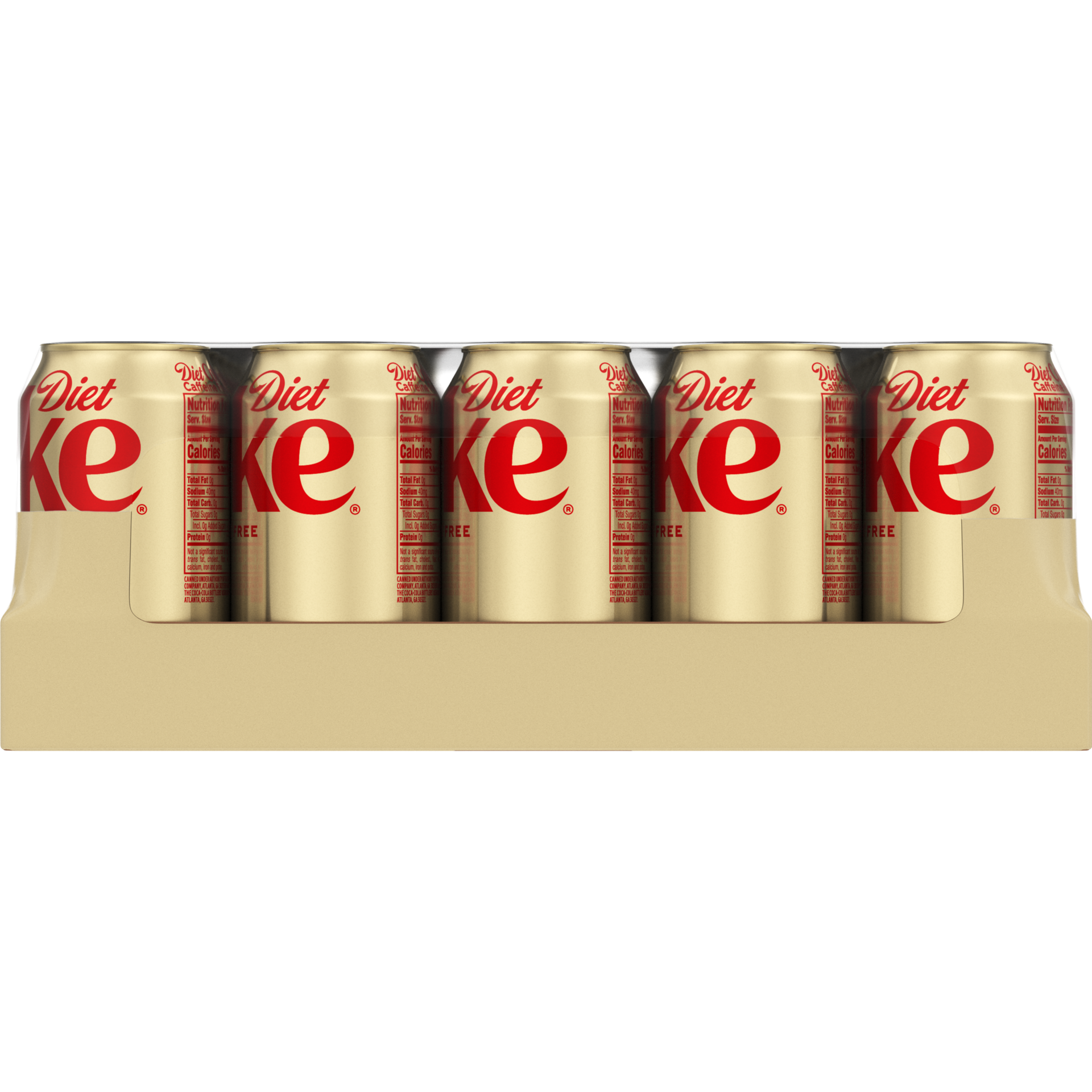 slide 5 of 5, Diet Coke Caffeine Free Soda Soft Drink, 12 fl oz, 35 Pack, 420 fl oz
