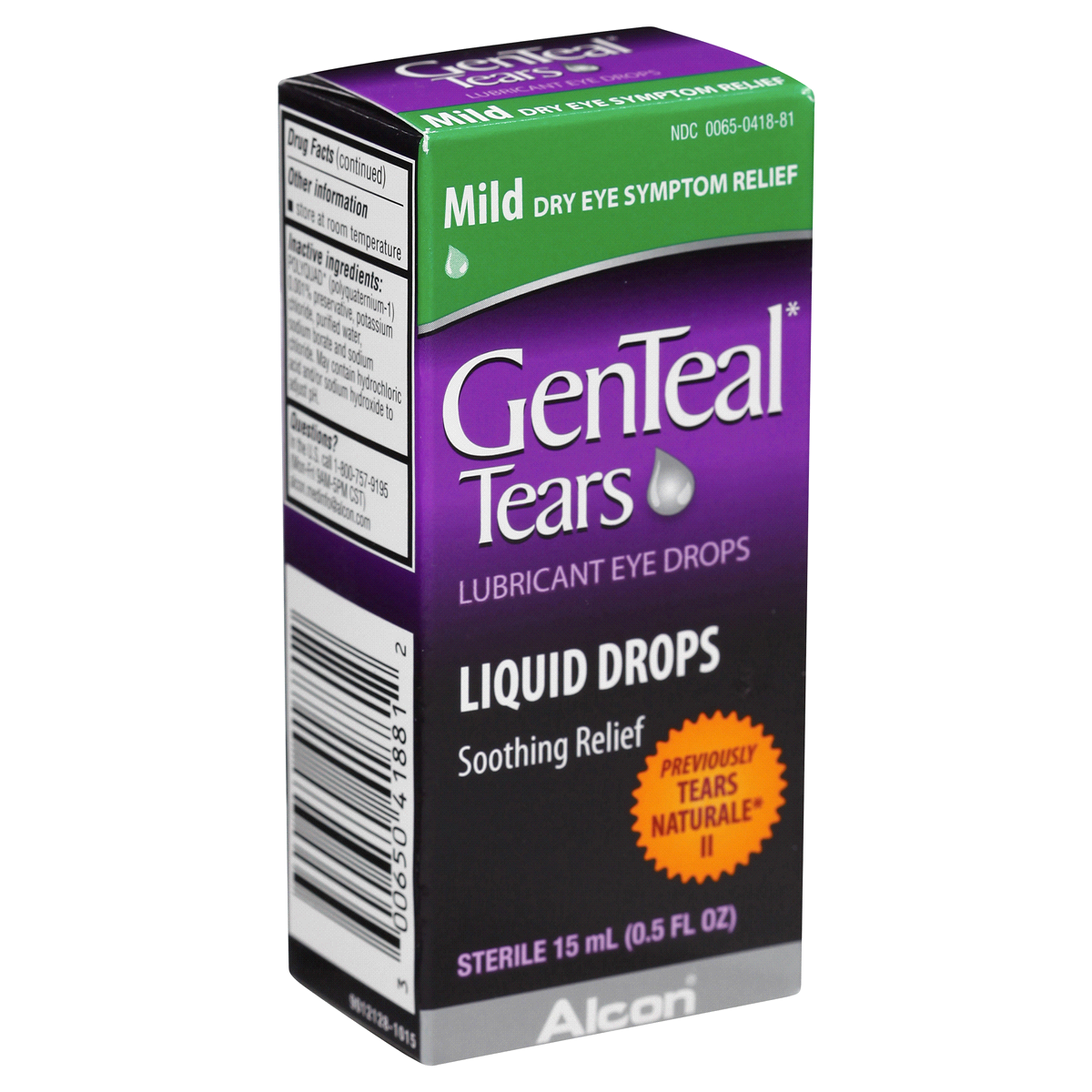 slide 7 of 8, GenTeal Tears Lubricant Eye Drops Mild, 0.5 oz