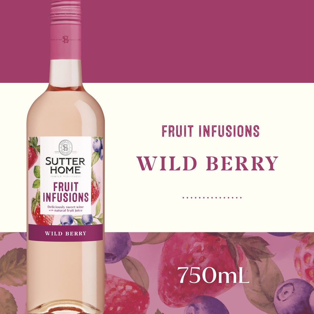 slide 1 of 1, Sutter Home Fruit Infusions Wild Berry, 750 ml